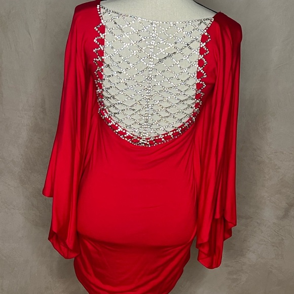 Sky Red Rhinestone Back - Picture 2 of 2